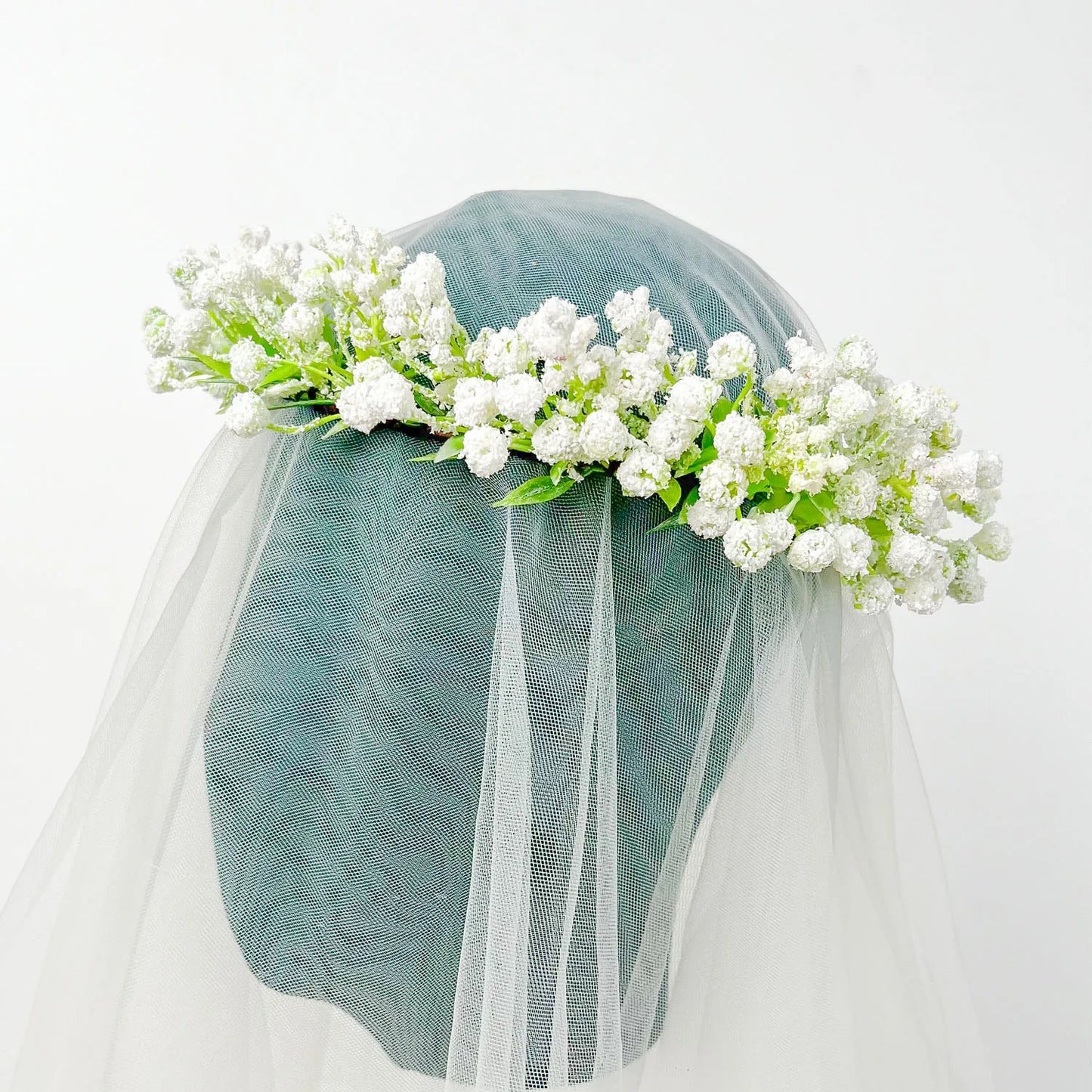 Breathable White Flower Crowns Tiaras Hairbands Romantic Sweet Gardland Women Wedding Hair Accessories for Bride Bridesmaids