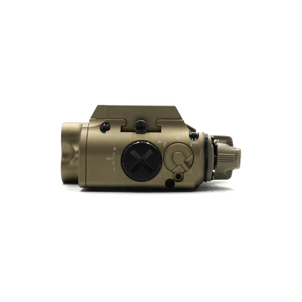 FMA Tactical XVL2 IRC Weapon Light and IR Illuminator Flashlight with Red and IR Laser for Tactical and Hunting Illumination