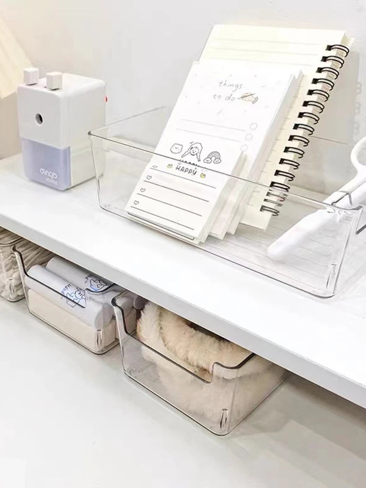 Desktop Storage Box, Cosmetics, Snacks, Transparent Basket, Skin Care Products, Facial Mask, Dormitory, Sundries, Storage Rack