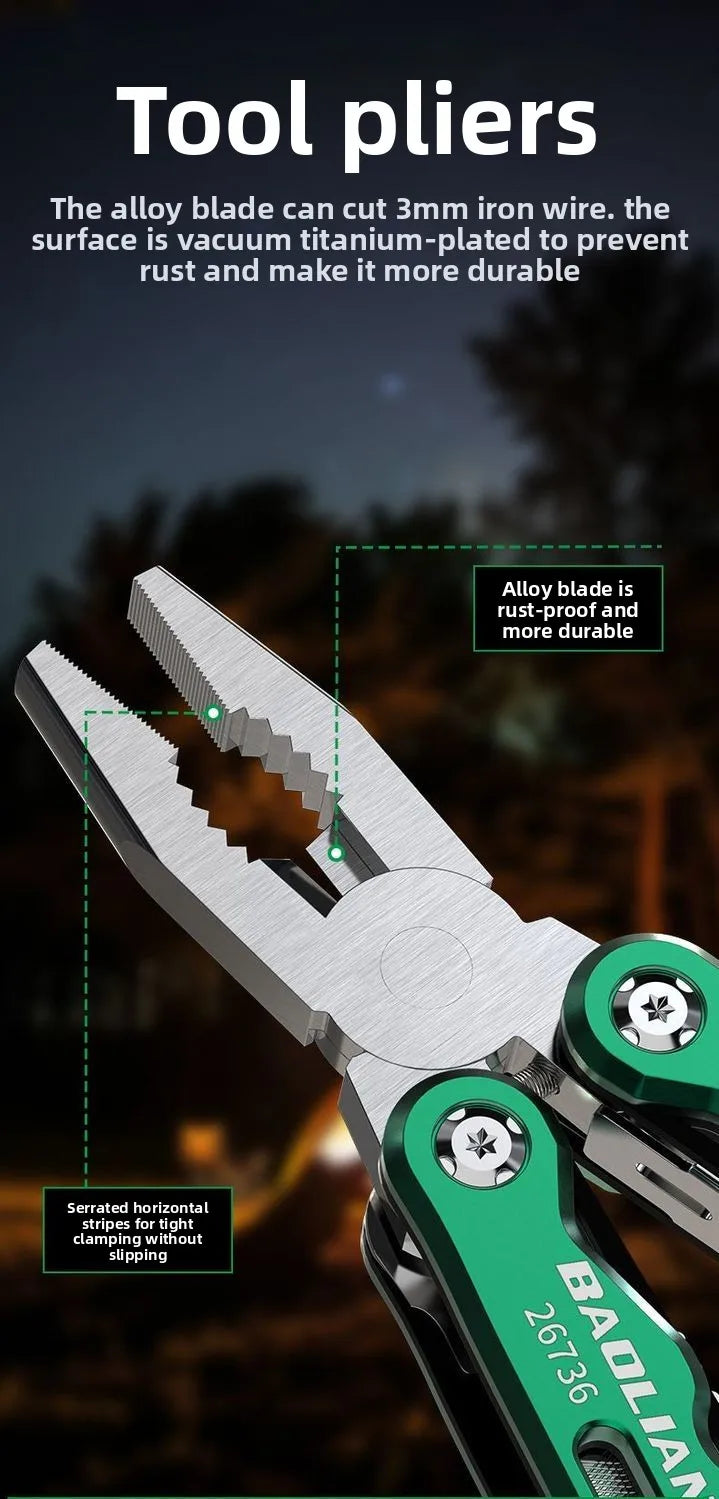 Multitools Hand Diy Multi Tools Multi-tool Clamp Folding Knives Scissor Cutters EDC Survival Gear Manual Pliers