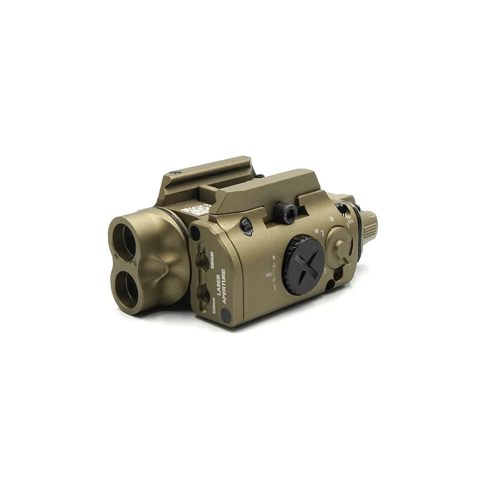 FMA Tactical XVL2 IRC Weapon Light and IR Illuminator Flashlight with Red and IR Laser for Tactical and Hunting Illumination