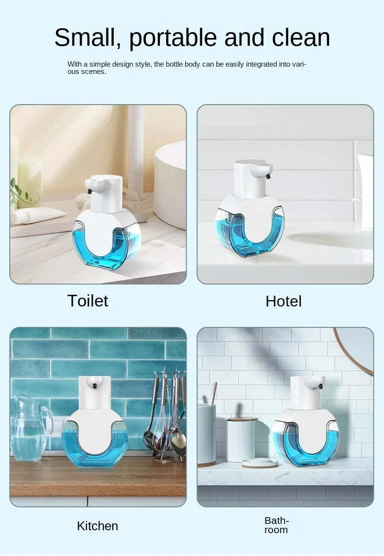 NOCCLILI Smart Soap Dispenser 420ml Touchless Motion Sensor Washing Hand Device Wall-Mounted Liquid Soap Dispenser