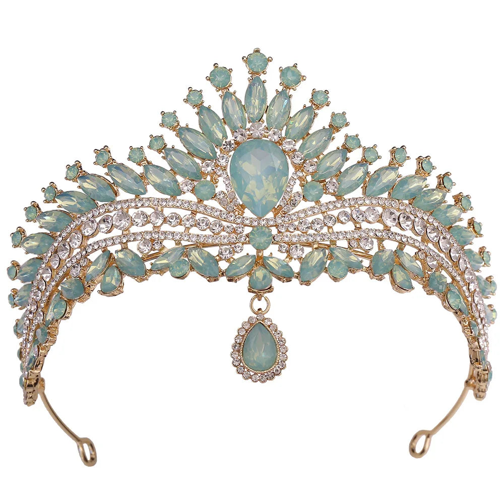 Luxury Wedding Crown for Bride Tiaras Rhinestone Hair Jewelry Gifts Crystal Hair Accessories Women Headband Bridal Headwear (Free Shipping) 💝🌹💖