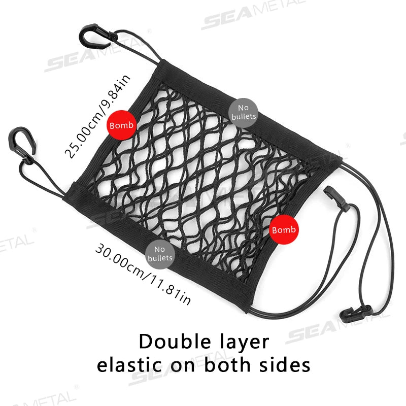 (Storage Net) 🔗 High Elastic ✨ 3 Connects For Personal Use, Cars, Bicycle's, Motorcycles, Scooters, etc.