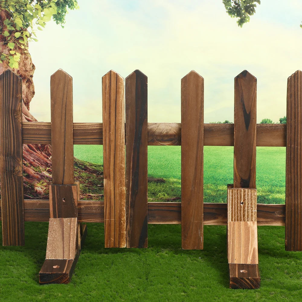 2 Pcs Plant Stands Fence Supplies Garden Lawn Fixed Support Holder Wooden Privacy Screening Fences Base Supply Accessories Baby