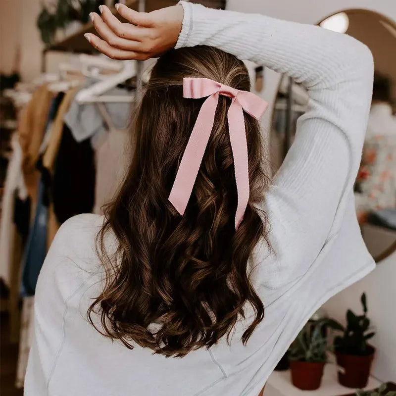 1Pcs Cute Bows Hair Ties For Girls Elastic Kids Hair Bands Holders Shine Headwear Girl Hair Accessories Scrunchie Ornaments Gift