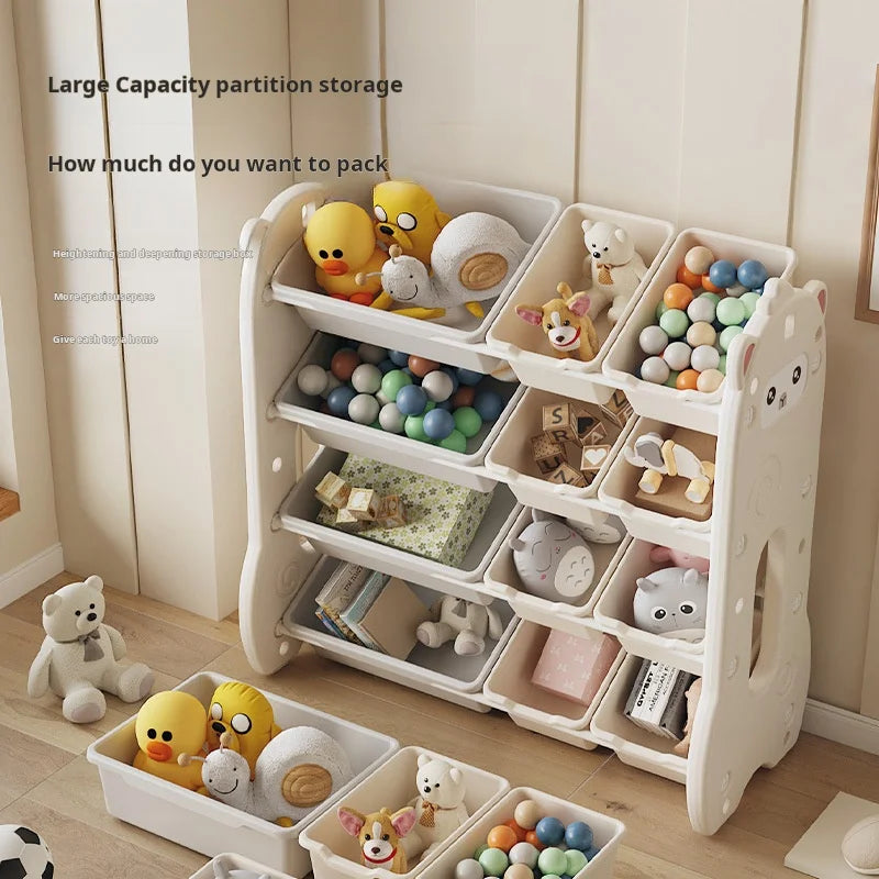 Children's toy storage large capacity classification multi-layer storage rack baby locker Shelf organizer Children's bookshelve