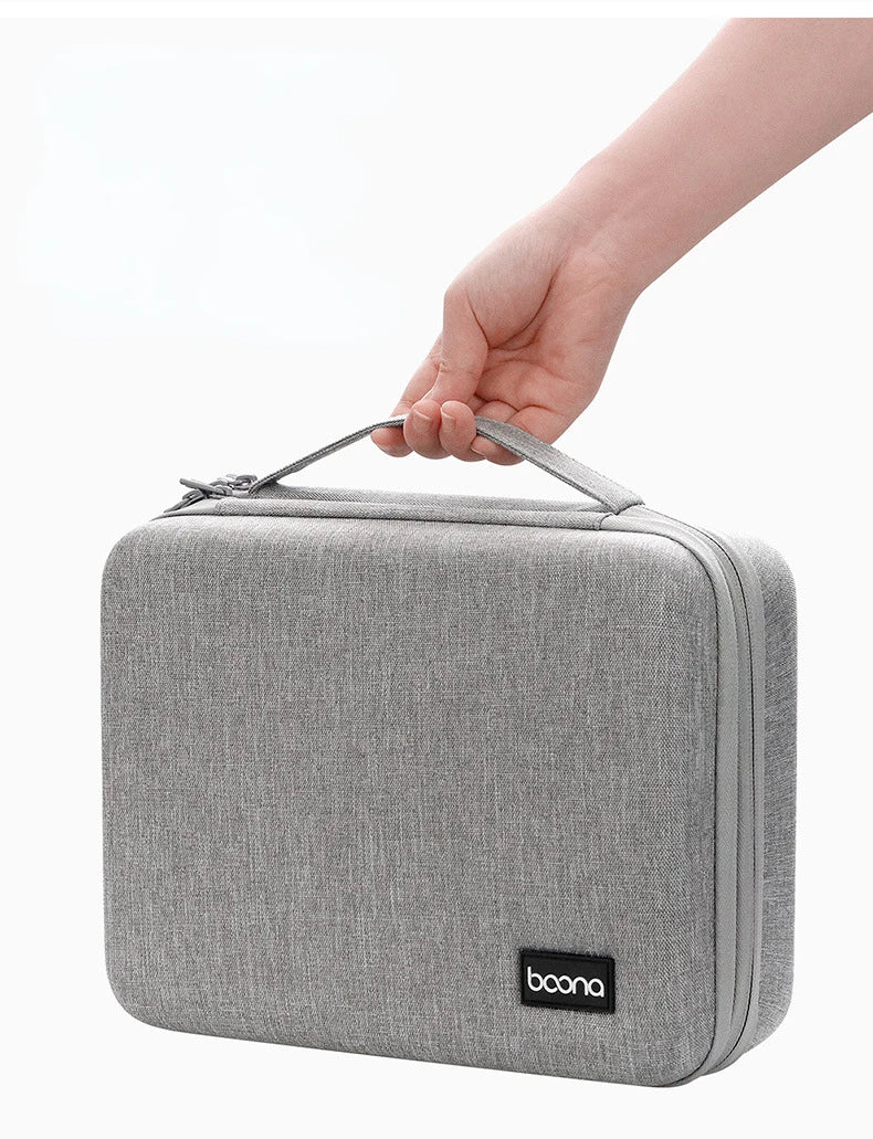 Travel Electronics Accessories Storage Bag Large Capacity Tablet Hard Data Cable Organizer Box Eva Hard Protective Case 