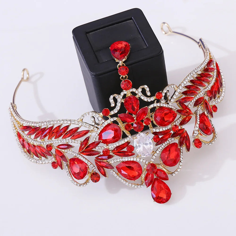 Luxury Wedding Crown for Bride Tiaras Rhinestone Hair Jewelry Gifts Crystal Hair Accessories Women Headband Bridal Headwear (Free Shipping) 💝🌹💖