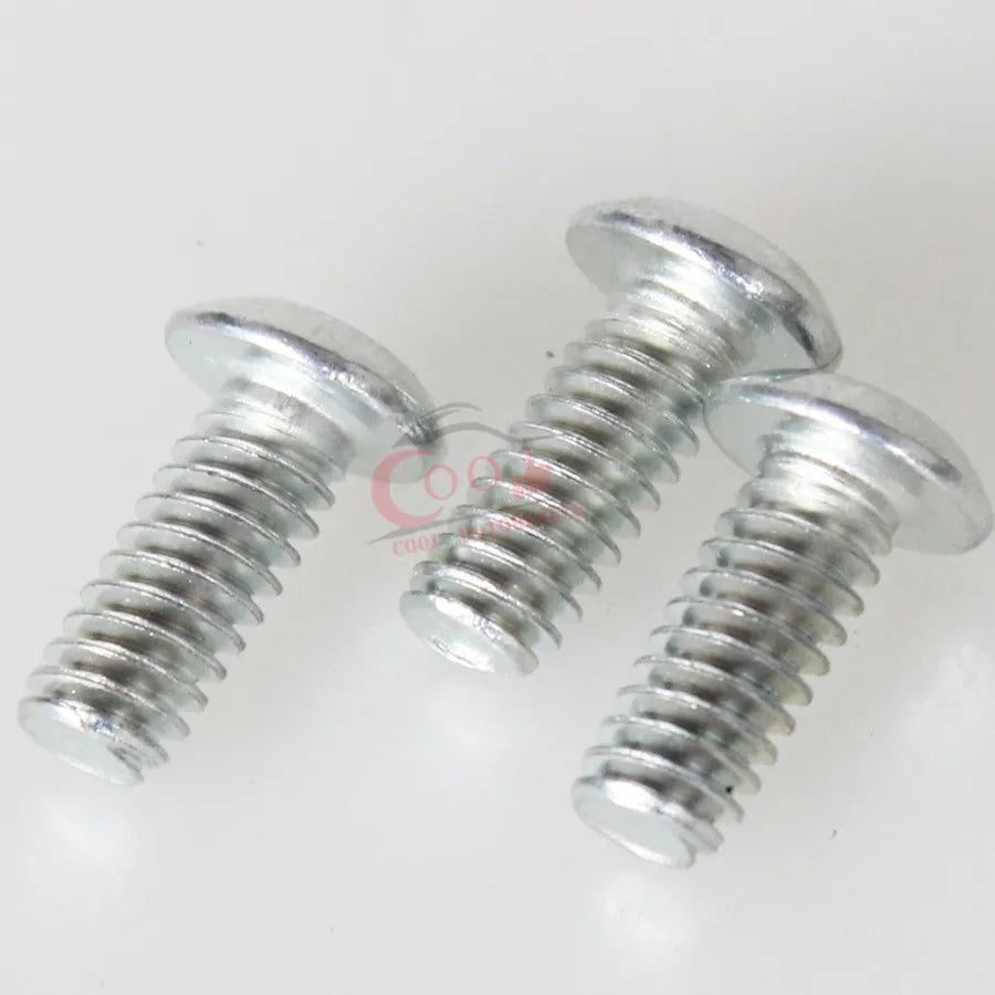 3pcs Chrome Windshield Bolts Kit Hex Hexagon Socket Allen Round Button Head For Harley Electra Glide Touring Models 1996-2013