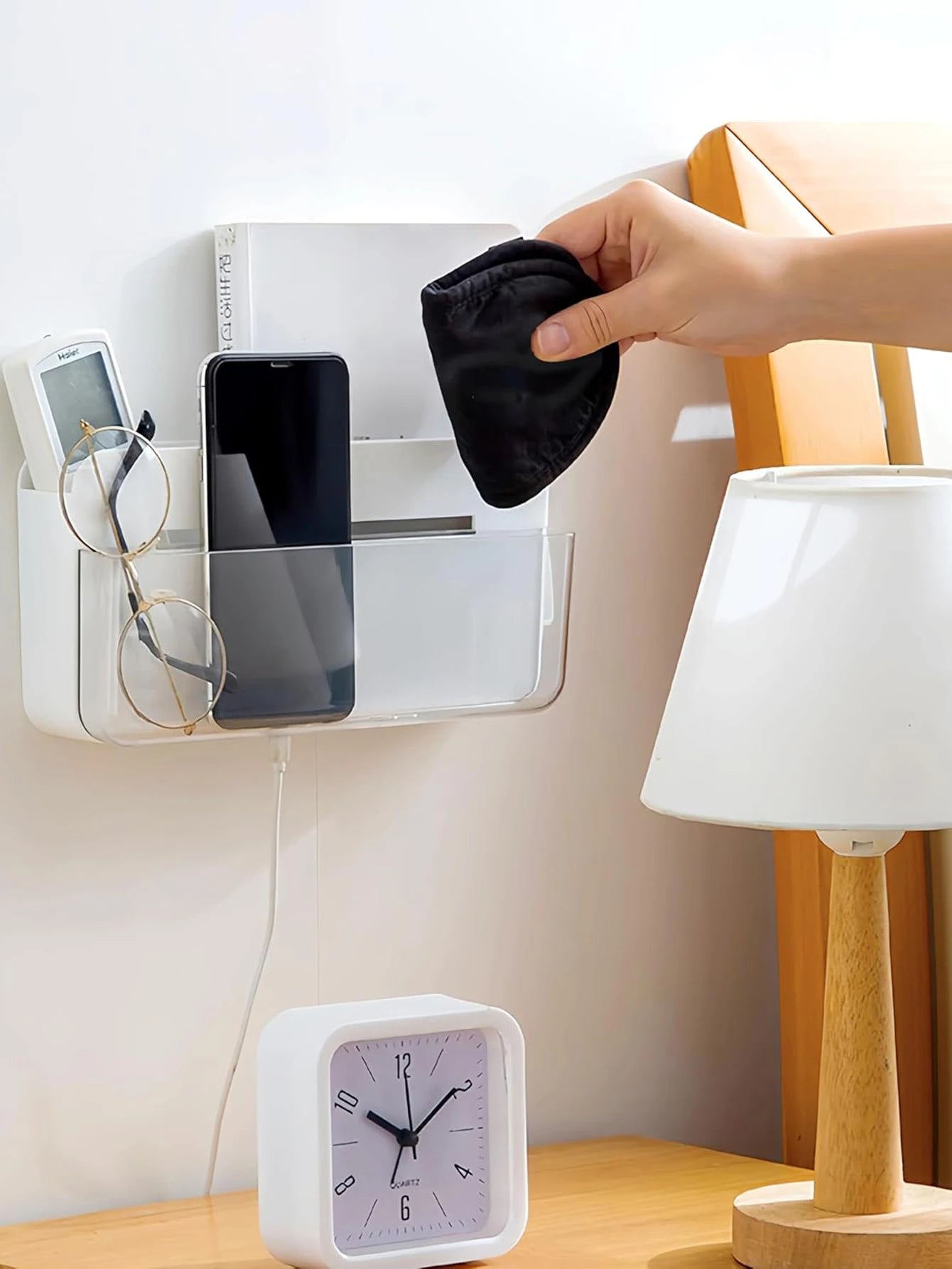 Data Cable Storage Box, Wall-mounted Storage Box,thickened Material, School and Office Sundry Storage Rack, Wall Organizer