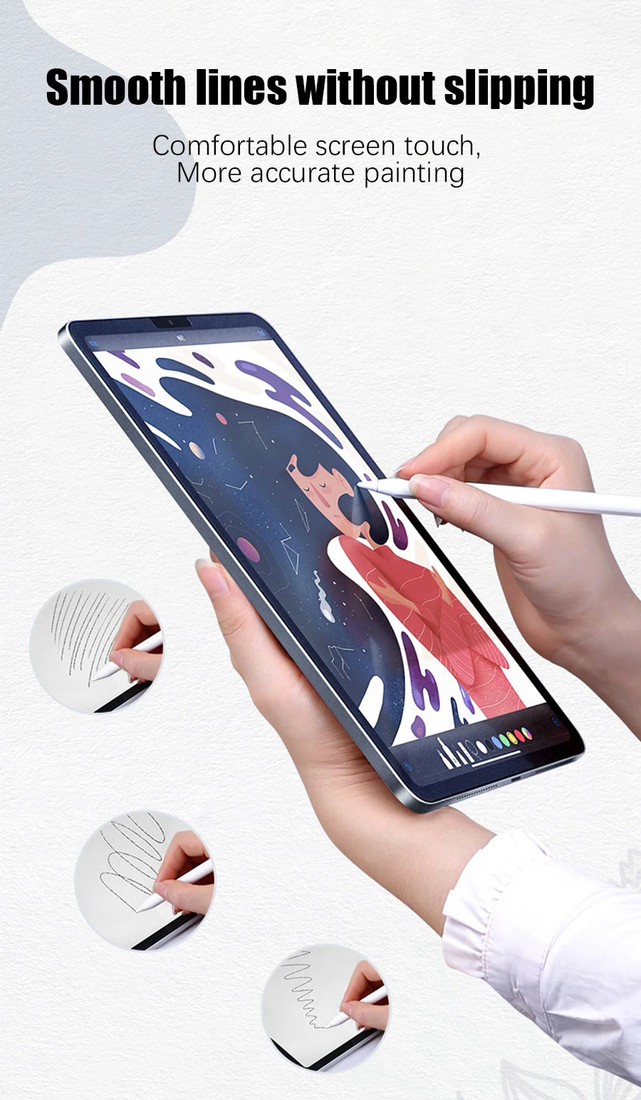 2PCS Paper Film Like For Ipad 10 10th Pro 13 M4 12.9 2025 Screen Protector For Ipad Air 11 5 4 M3 M2 A16 9th Generation Mini 6 7