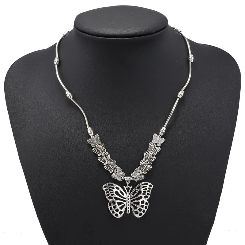 Fashion Choker Necklaces for Women Female Metal Round Vintage Statement Necklace Girls Party Holiday Jewelry Gifts