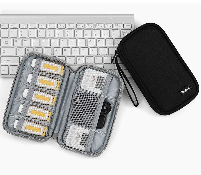 Travel Closet Organizer Case for Headphones Storage Bags Digital Portable Zipper Accessories Charger Data Cable USB Pouch