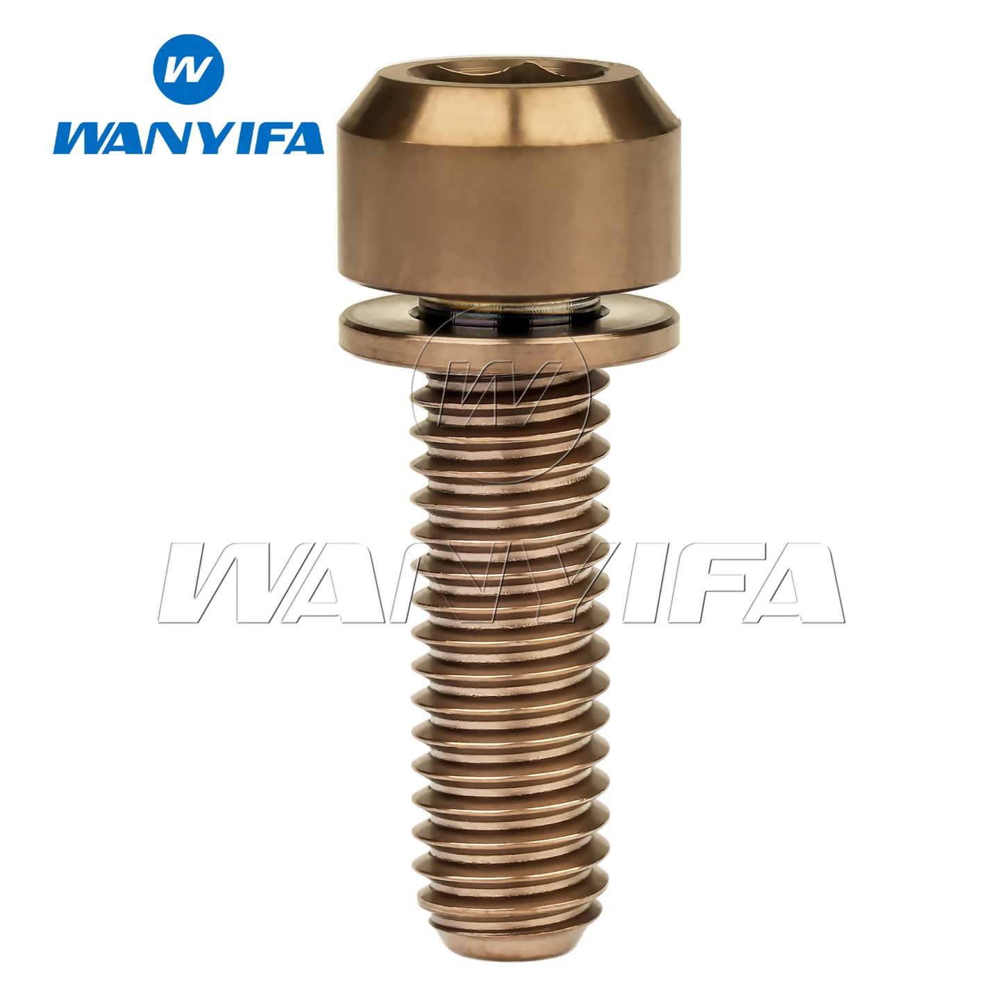 Titanium Bolt M6x16/18/20/25/30/35mm Allen Hex Screws with Washer for Bicycle Disc Brake Upgrade V brake Hub Fixed