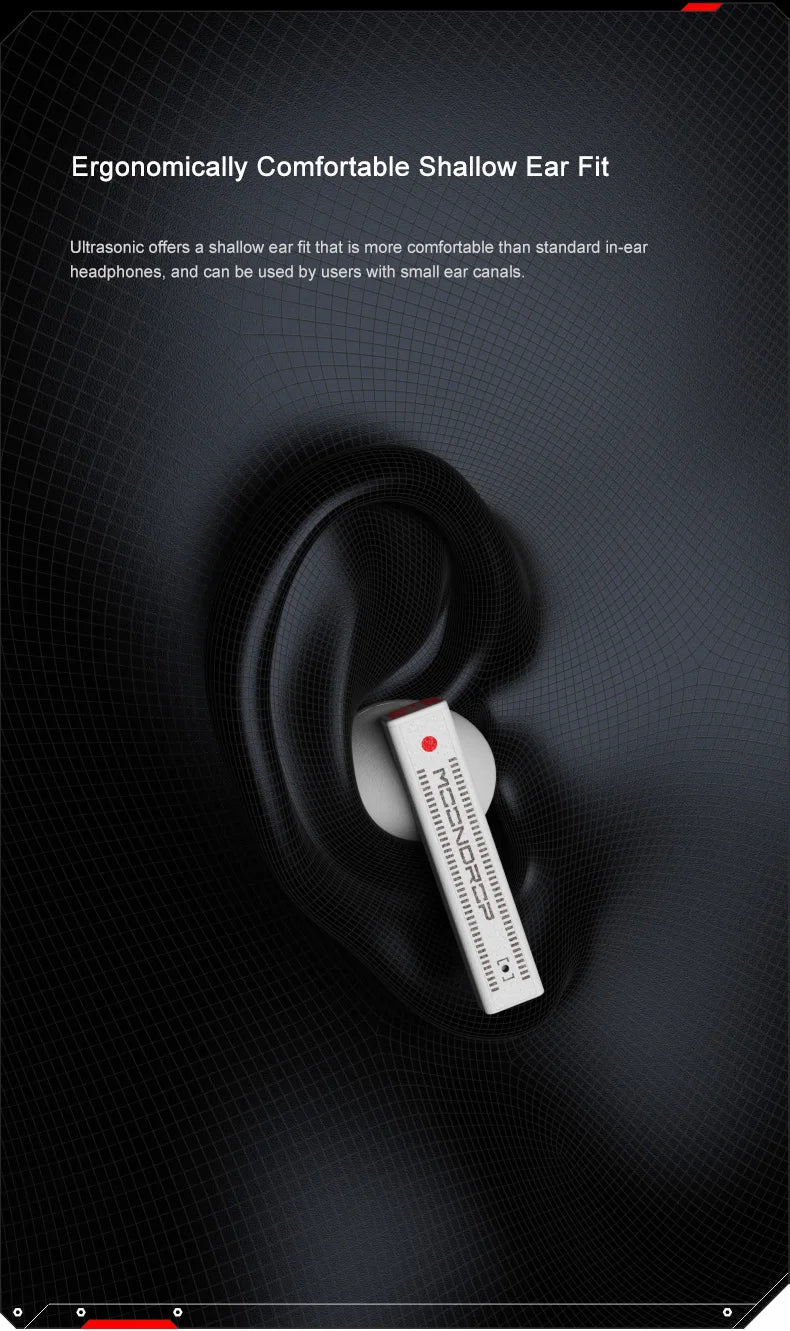 Moondrop UltraSonic Earbuds 1DD 1BA Hybrid Hi-Fi ANC True Wireless LDAC IEMs Earphone 5.3 Bluetooth In-Ear TWS Sports Headset