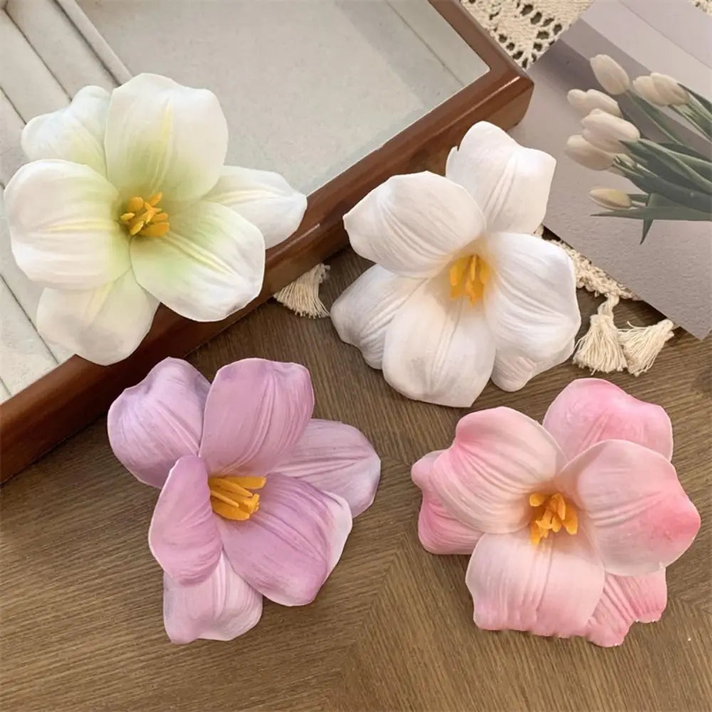 Cloth Simulation Flower Hair Clip Bohemian Style Korean Style Tulip Flower Hairpin Seaside Vacation Headwear