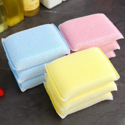 5/20Pcs Dishwashing Sponge Cleaning Thick Dishwashing Pad Kitchen Scrubbing Dishcloth Multi-Purpose Brush Dish Washing Absorbent