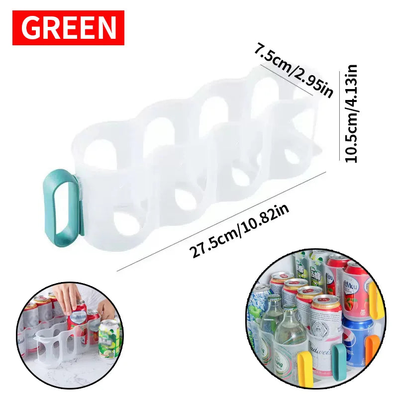 1 can beverage and soda storage rack - suitable for organizing and storing beverages and soda in home refrigerators