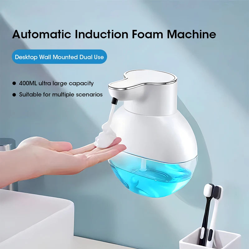 NOCCLILI Smart Soap Dispenser 420ml Touchless Motion Sensor Washing Hand Device Wall-Mounted Liquid Soap Dispenser