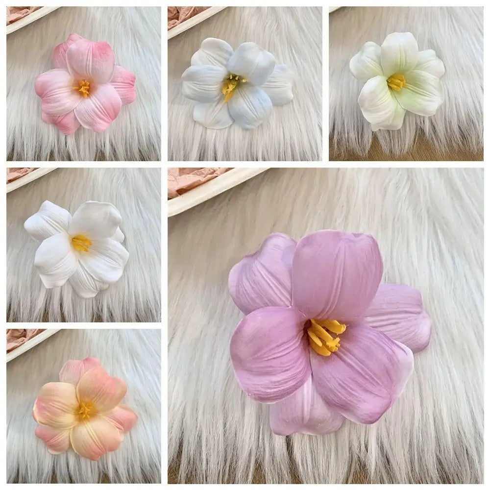 Cloth Simulation Flower Hair Clip Bohemian Style Korean Style Tulip Flower Hairpin Seaside Vacation Headwear