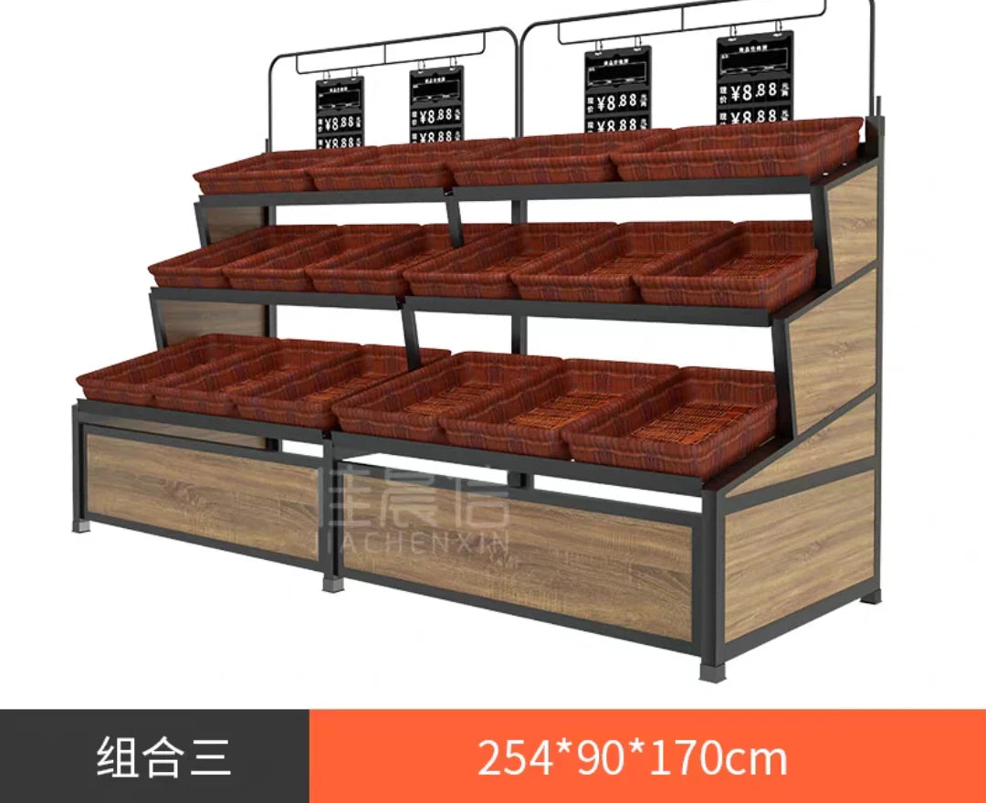 Brand new shelving units with storage capabilities, suitable for use in shopping malls, stores, and various other settings.