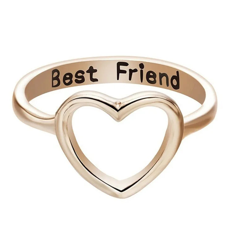 fashion Delicate Double Heart Finger Ring For Women CZ Zirconia Crystal Hollow Out Wedding Party Ring Gifts 2021