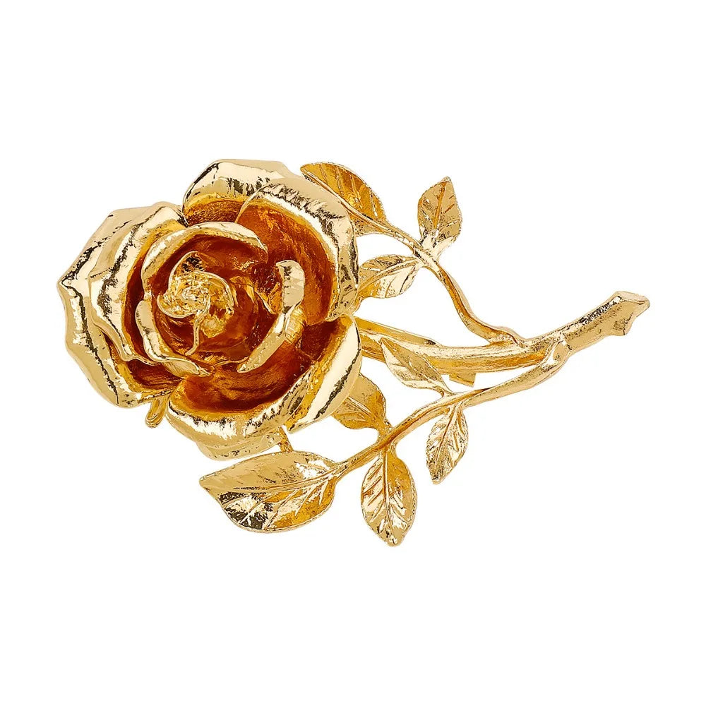 Flower Fairy Rose Brooches Bangle Collar Pin Bouquet Open Bracelet Alloy Jewelry Accessories Banquet Clothes Pin Friends Gift