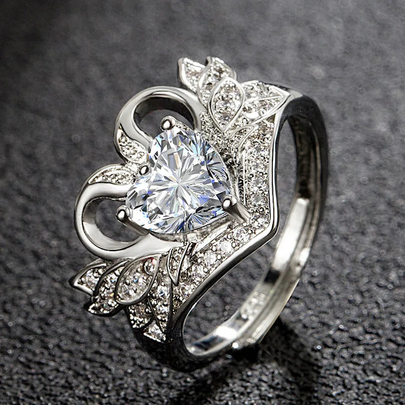 Swan Rings Zircon Stone Crystal Ring for Women Wedding Engagement Ring Fashion Jewelry High Quatlity Jewelry