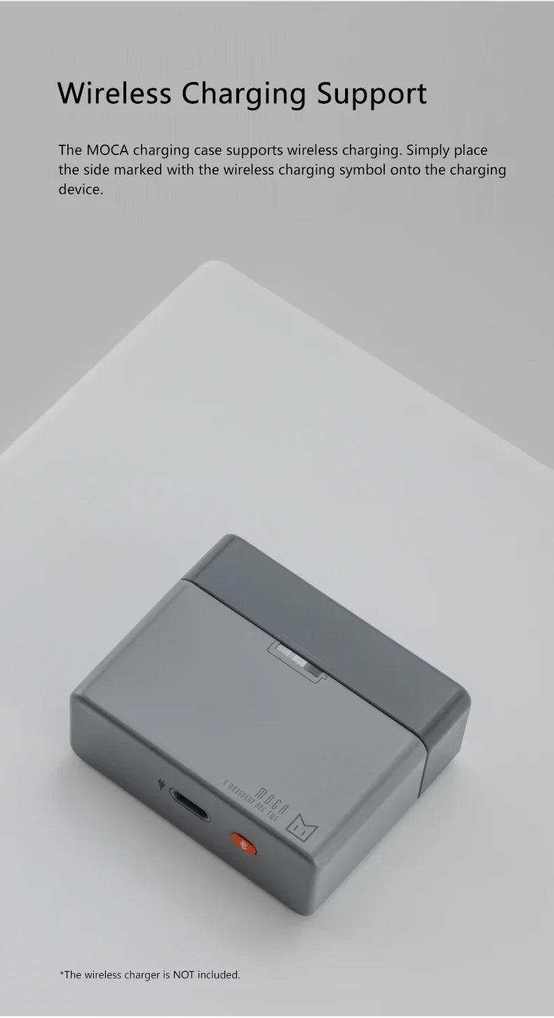 MOONDROP MOCA HiFi Sound Quality ANC TWS Low Latency Automatic Reconnection Wireless Charging BASS Control In-ear headphones