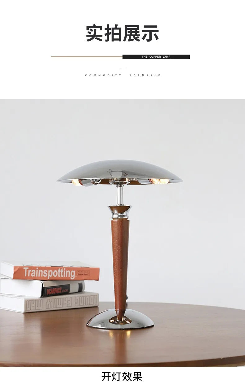 Nordic Retro Wooden Table Lamp Bauhaus Table Lights for Simple Living Room Bedroom Study Bedside Decoration Designer desk lamp