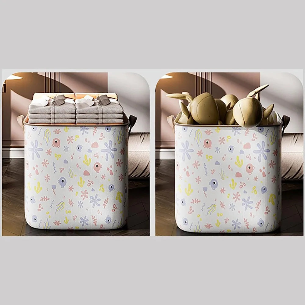 Portable Clothing Storage Box Foldable Closet Storage Box With Durable Handle Large Capacity Toy Storage and Sorting Box New