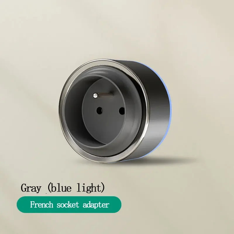 EU US Universal Home Room Movable Power Rail Sliding Track Socket With LED Human Body Induction Light Desktop Mobile Socket