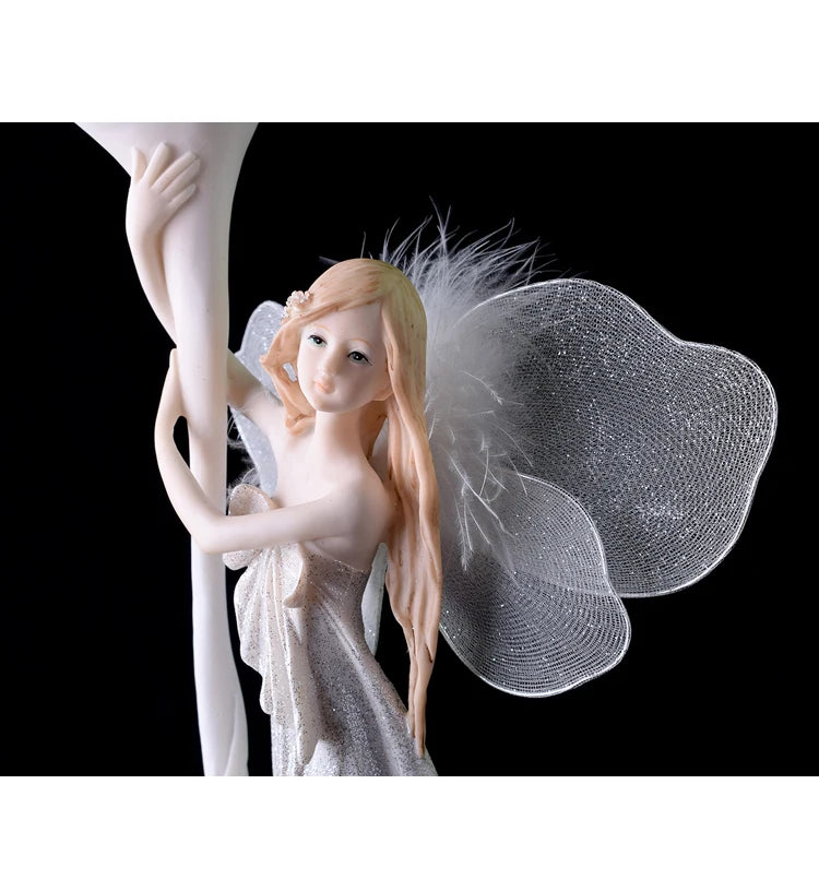 Fairy Beauty Angel Ornaments Resin Doll Cute Girl Wedding Gift Decorative Home Accessories Things For Room Decoration