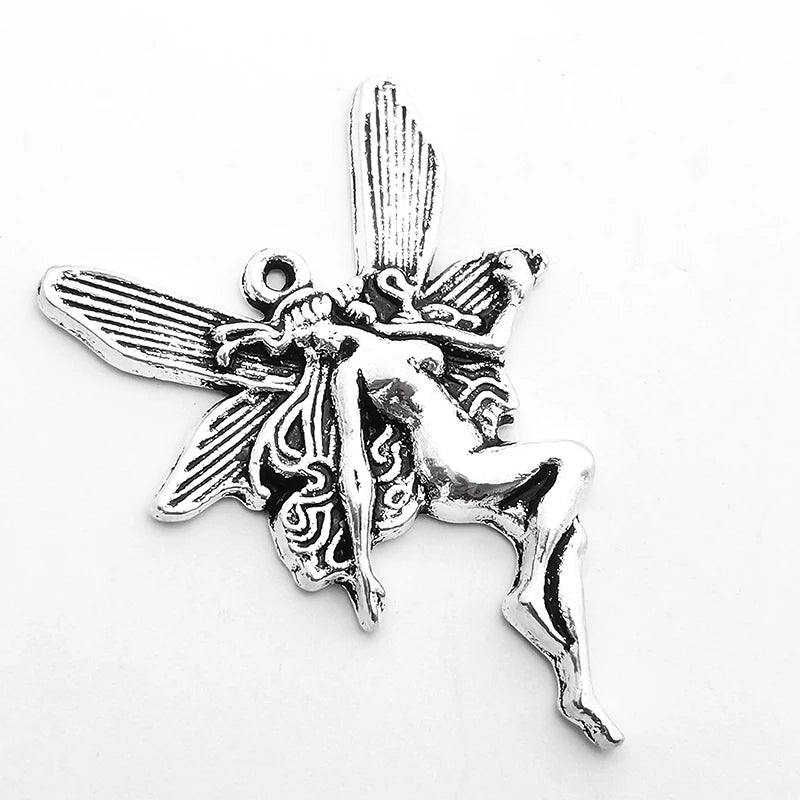 Fairy Wings Charms for Jewelry Making Angel Pendants Keychains Earrings Necklace DIY Handmade Accessories Wholesale 4 Pcs/lot
