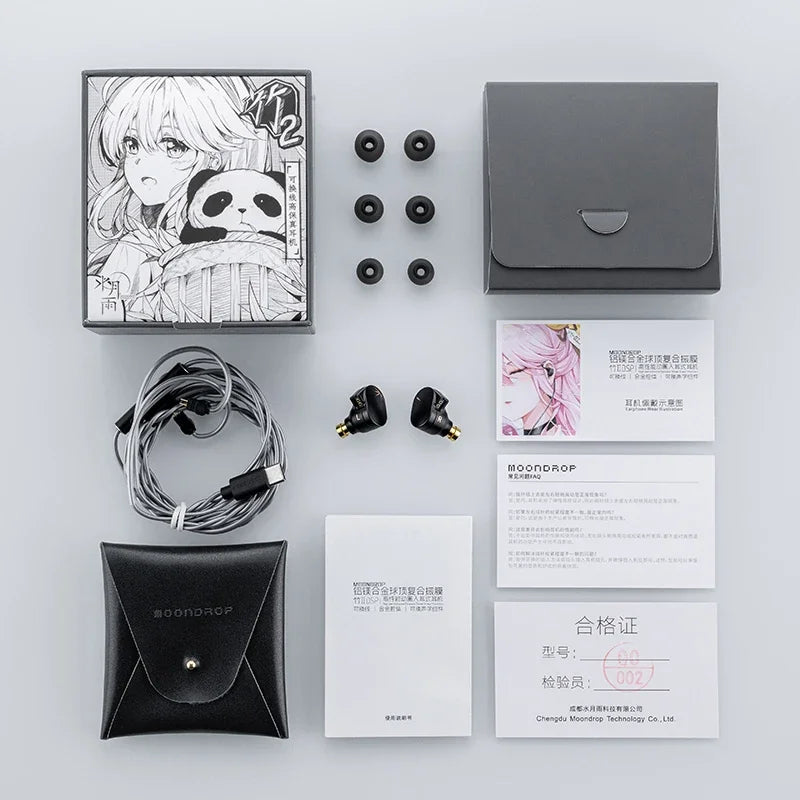 Moondrop Chu II DSP 10mm High-performance Dynamic Driver IEMs Earphones Wired Earbuds TYPE-C With Mcrophone Earphone