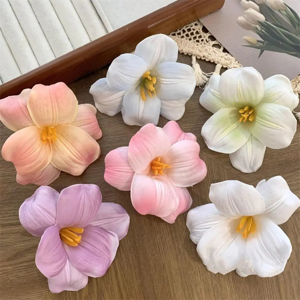 Cloth Simulation Flower Hair Clip Bohemian Style Korean Style Tulip Flower Hairpin Seaside Vacation Headwear