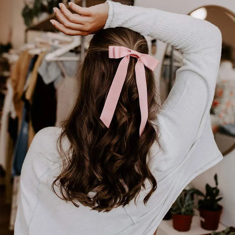 1Pcs Cute Bows Hair Ties For Girls Elastic Kids Hair Bands Holders Shine Headwear Girl Hair Accessories Scrunchie Ornaments Gift