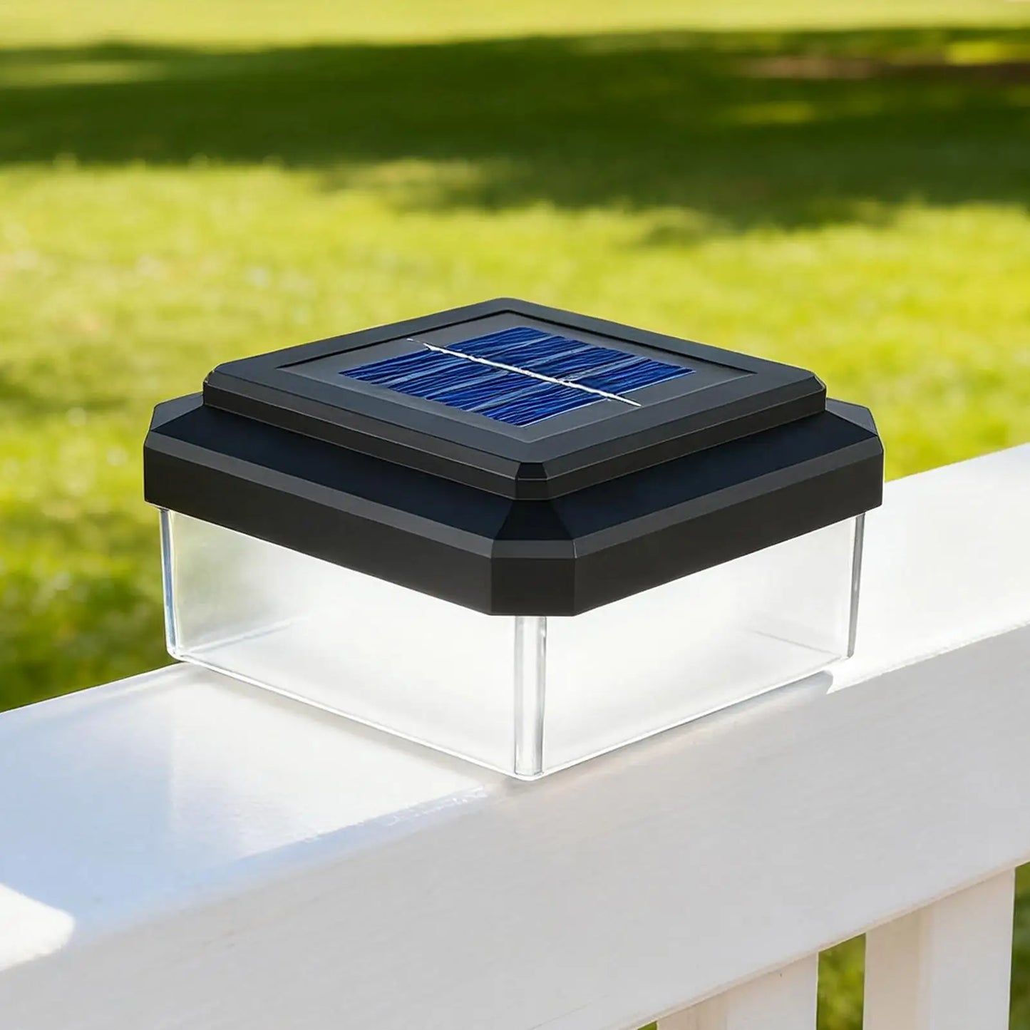 Fence Post Solar Lights Waterproof Modern Lamp Decoration Fence Deck Lights For Outdoor Garden Patio Porch Yard Driveway Walkway