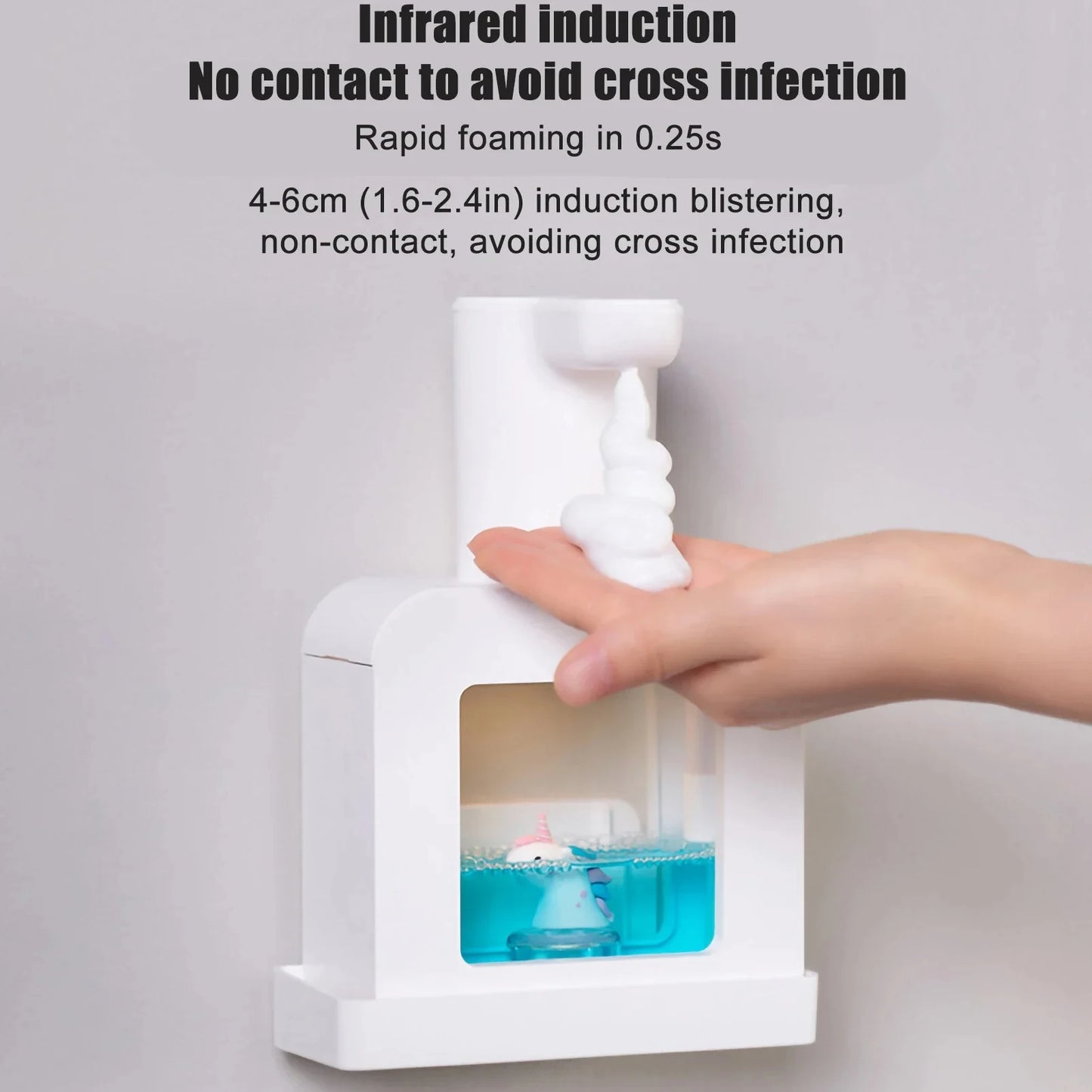 New Automatic Soap Dispenser Cute Pet Contact Free Hand Sanitizer USB Charging 400ml Liquid Dispensers Wash Handtizer Personal