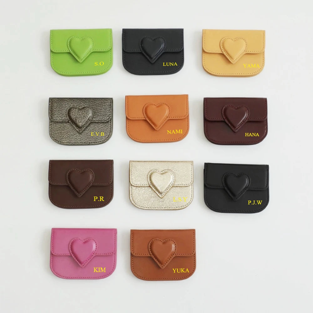 Luxury Genuine Leather Card Wallet Woman Custom Name Brand Card Holder Casual Zipper Lady Engraving Coin Purse Personalized Gift