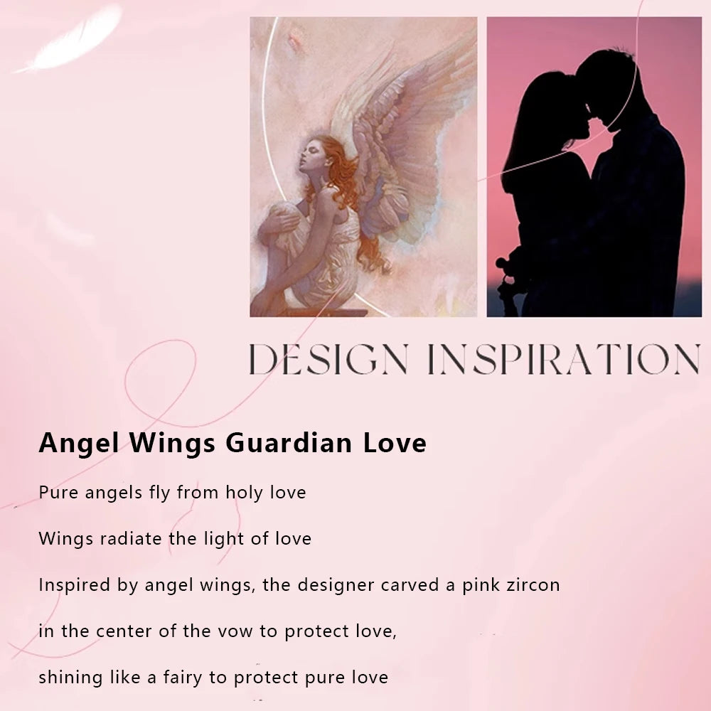 Respectable and Sophisticated Angel Wings with Gorgeous GemStone!