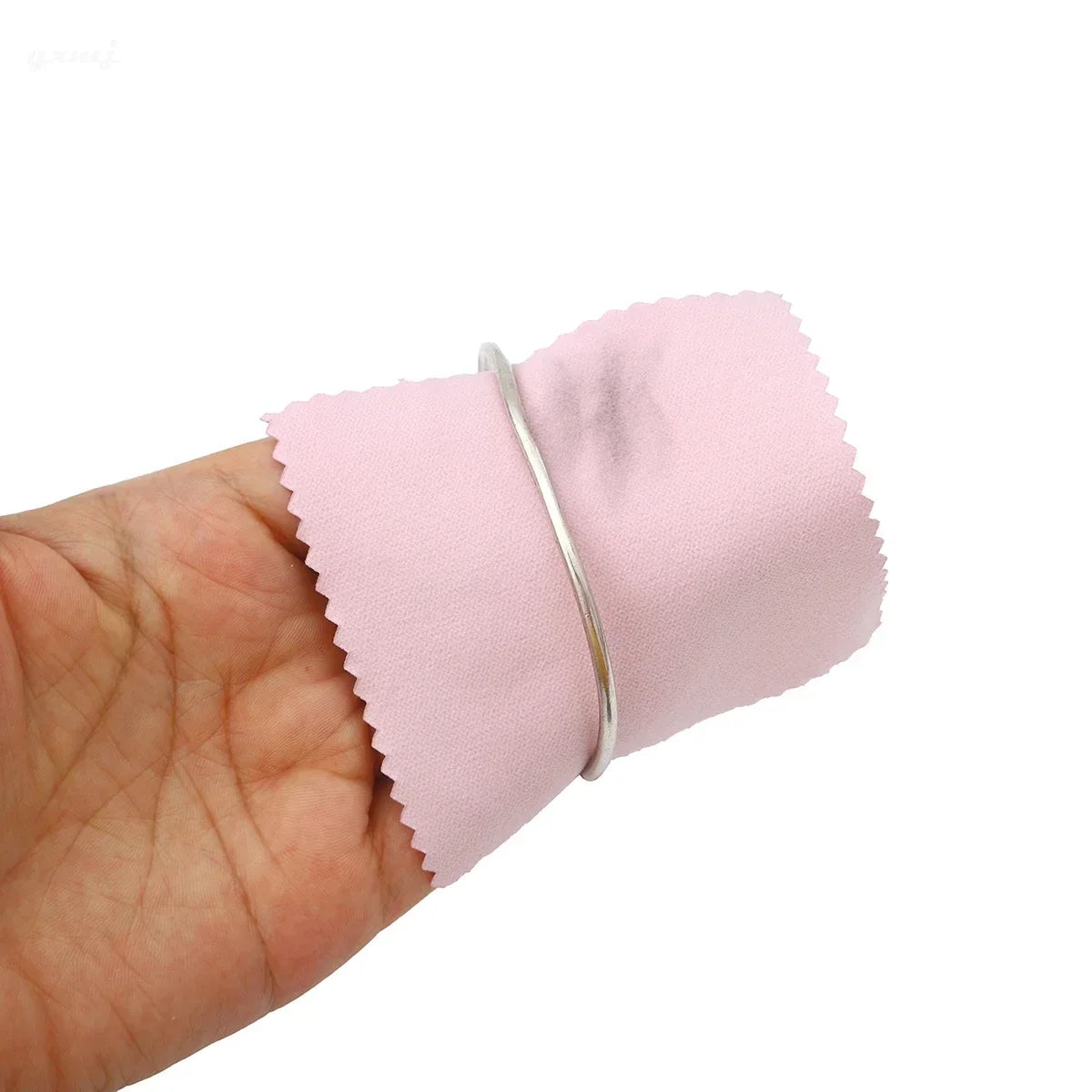 50PCs/pack Jewelry Cleaning Cloth 8cmx8cm Pink Color Jewelry Wiping Cloth  Jewelry Tools Jewelry Making Supplies