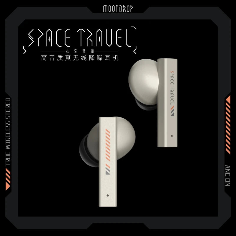 Moondrop Space Travel Bluetooth 5.3 Headphone Wireless TWS Noise Canceling Earphones 13mm Enhanced Dynamic Driver Music Headset