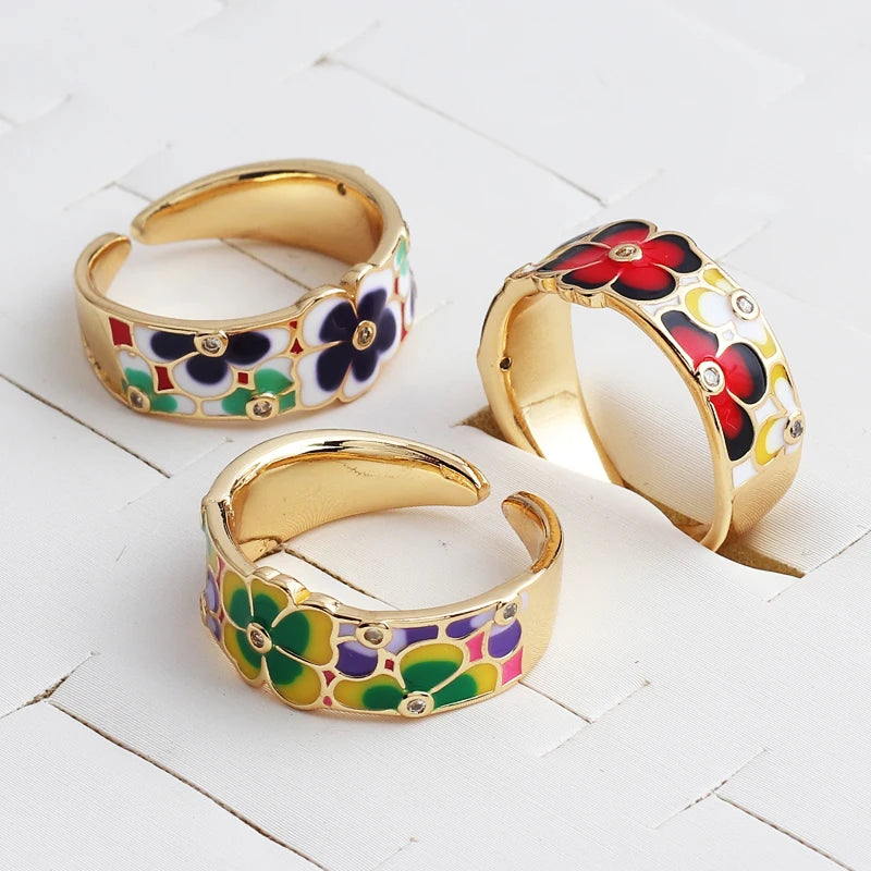 Trendy and Attractive Gold Filled Floral Rings (Floral Collection)