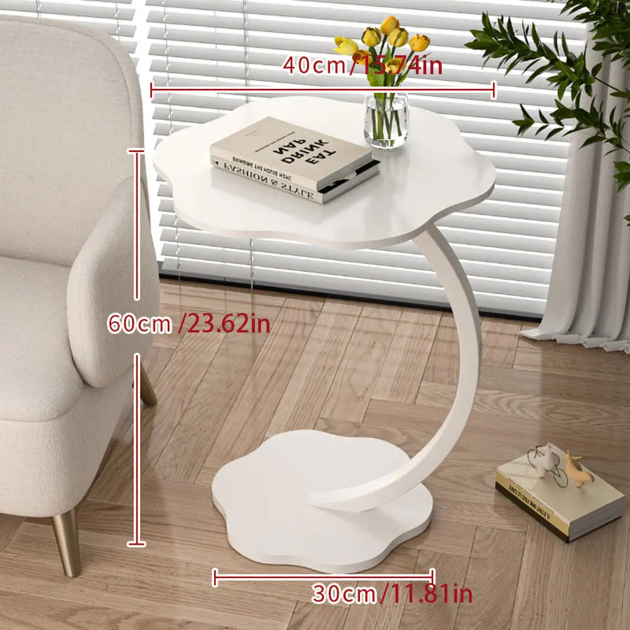 Coffee Tables Light Luxury Side Table Round Flower Bedside Table Bedside Home Study Desk Auxiliary Desk Living Room Furniture (Free Shipping) 💝💖🌹 (Free Shipping) 💝💖🌹