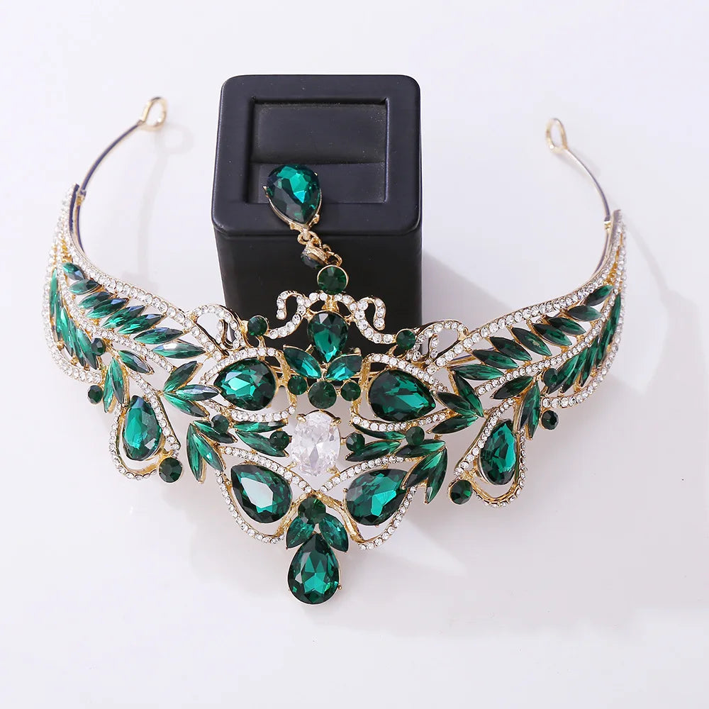 Luxury Wedding Crown for Bride Tiaras Rhinestone Hair Jewelry Gifts Crystal Hair Accessories Women Headband Bridal Headwear (Free Shipping) 💝🌹💖