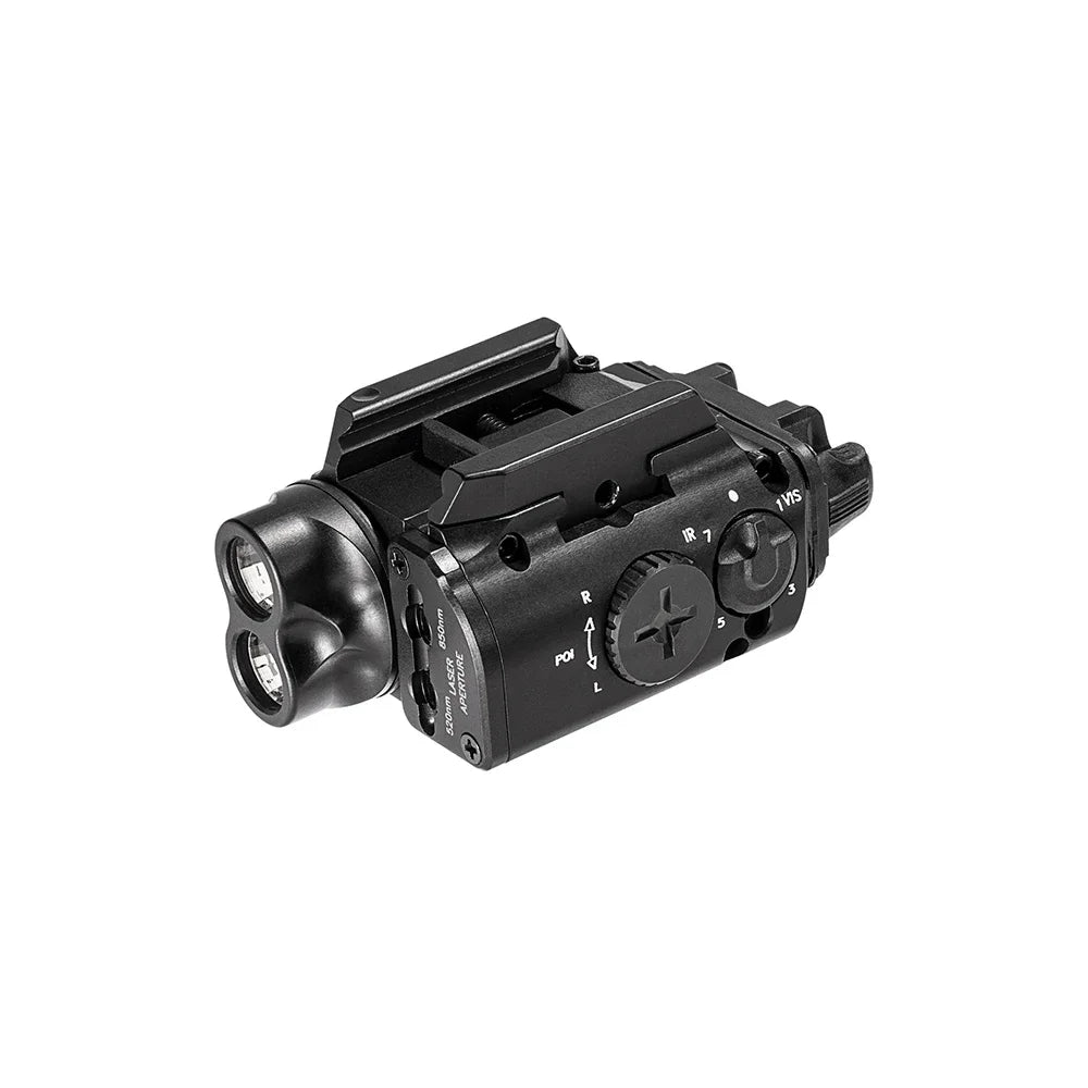 FMA Tactical XVL2 IRC Weapon Light and IR Illuminator Flashlight with Red and IR Laser for Tactical and Hunting Illumination