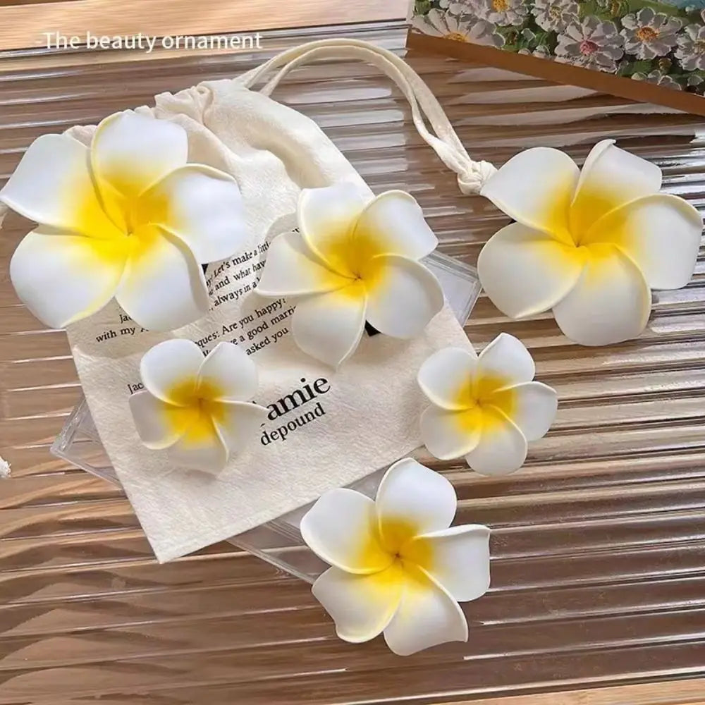 Korean Style Simulation Flower Hair Clip Bohemian Style Seaside Vacation Headwear Flower Hairpin Female Hair Accessories
