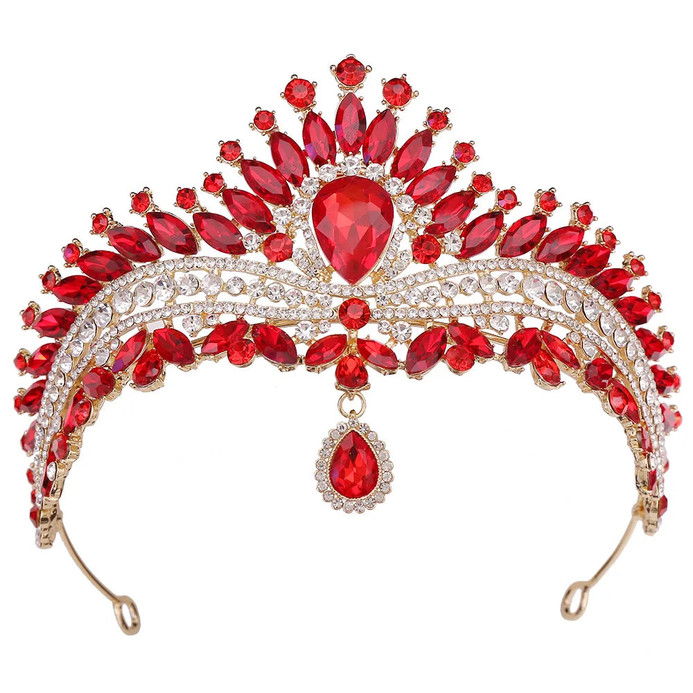 Luxury Wedding Crown for Bride Tiaras Rhinestone Hair Jewelry Gifts Crystal Hair Accessories Women Headband Bridal Headwear (Free Shipping) 💝🌹💖